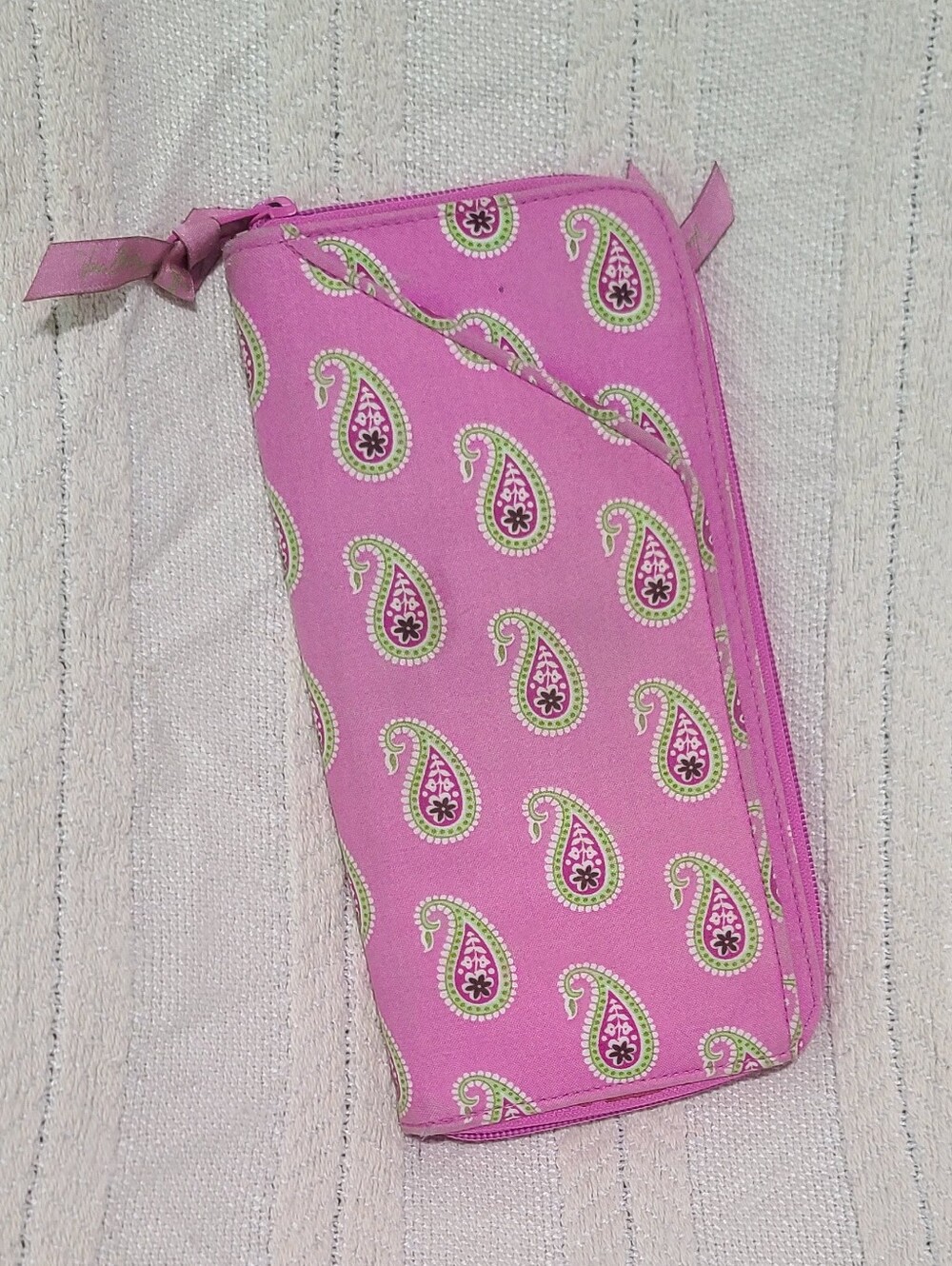 Retired Vera Bradley Bermuda Pink Travel Organizer Waller